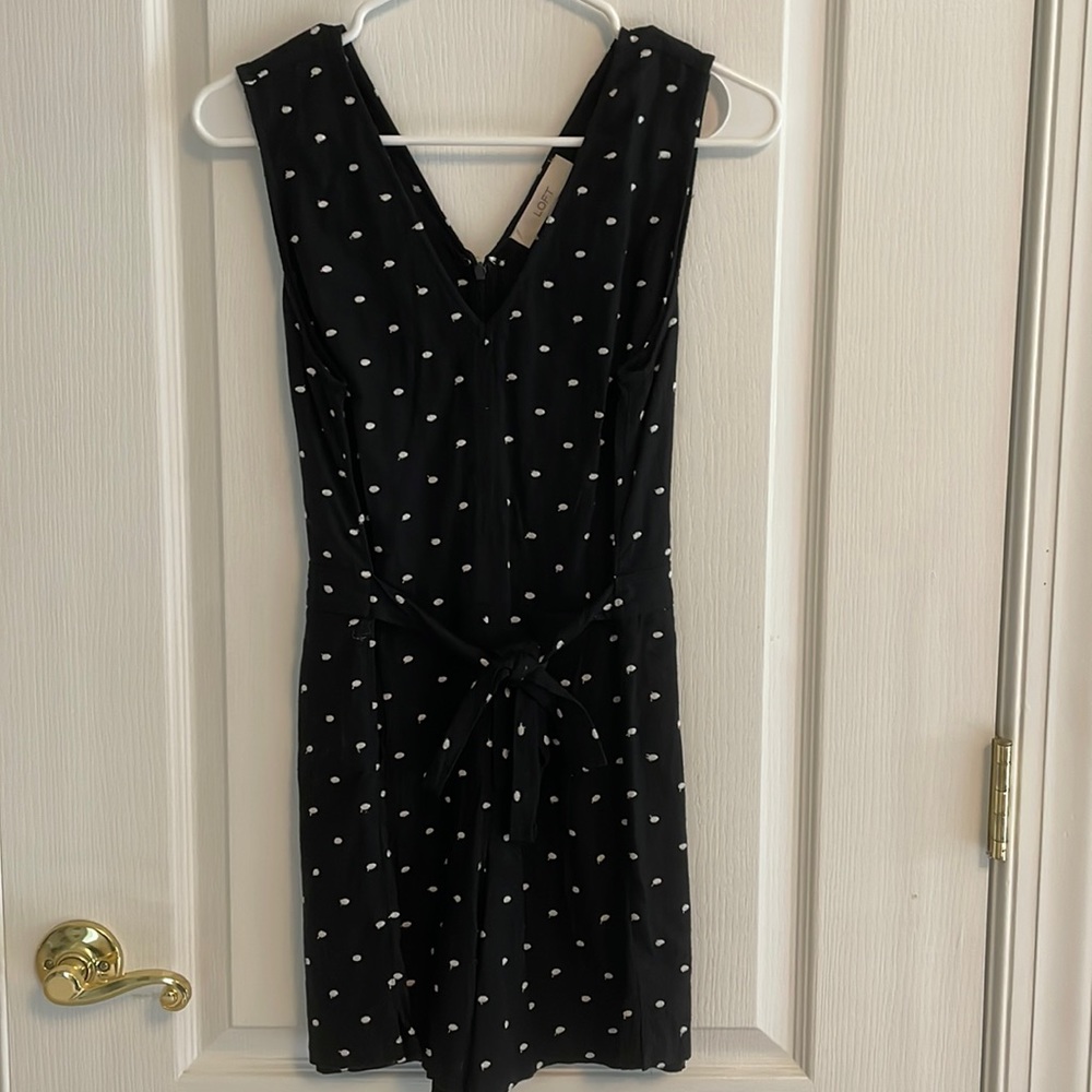 Black and white romper from Loft